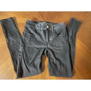 Black American Eagle Jegging Jeans size 00 (short)